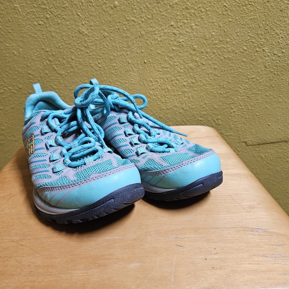 Columbia Shoes - Columbia Kids Teal and Gray Sneakers